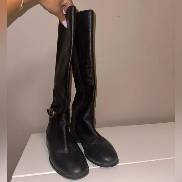 Tory Burch Women's Brooke Buckle Tall Riding Boots Black - Picture 6 of 7